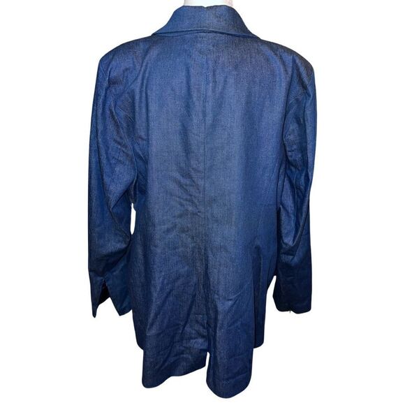 NWTs Good American Denim Blazer Size 6 = 3X - Picture 4 of 9